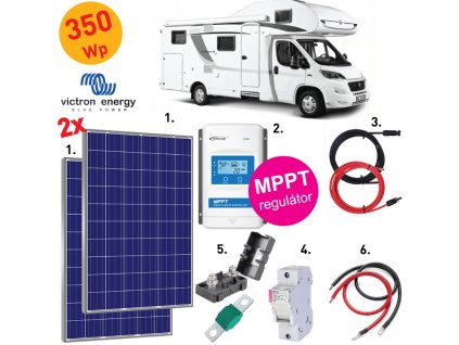 solarni system karavan 350 wp victron energy