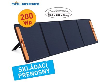 solarni panel solarfarm flexibilni skladaci 200 wp