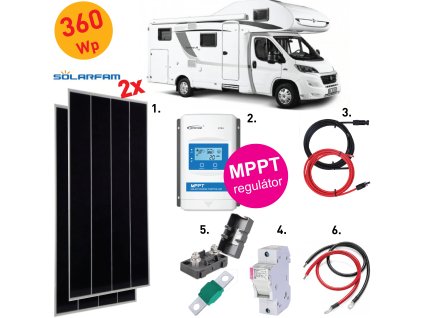 solarni system karavan 360 wp solarfarm