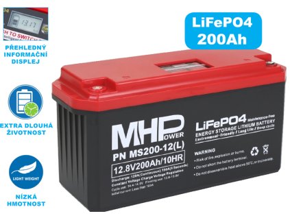 lifepo4 baterie hmpower 200 ah