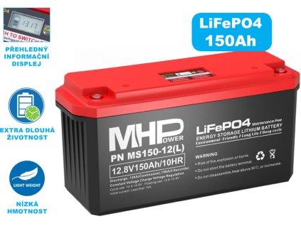 lifepo4 baterie hmpower 150 ah