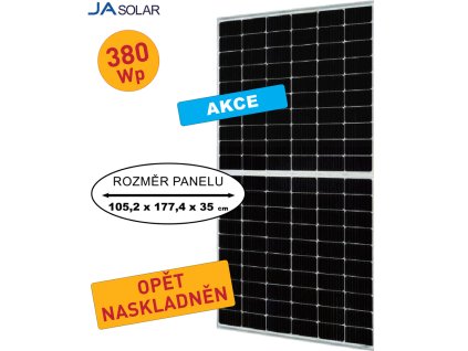 solarni panel ja solar 380wp black