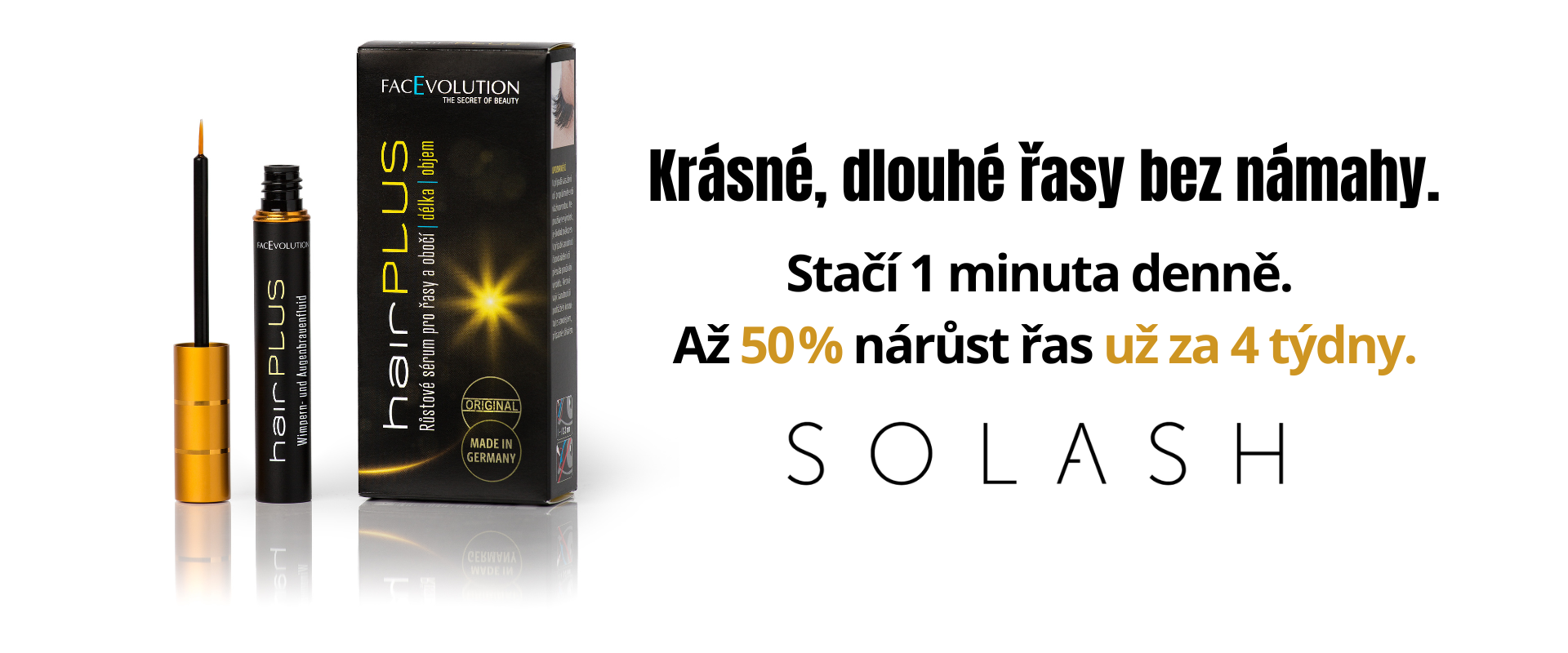 rustove serum na řasy hairplus
