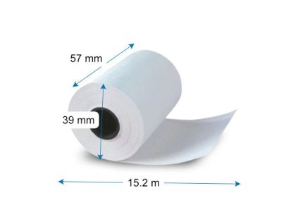 Termopapier 57x39mm - 15,2m