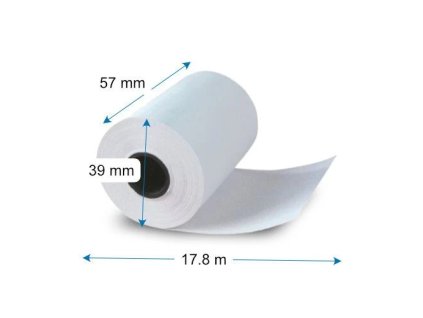Termopapier 57x39mm - 17,8m