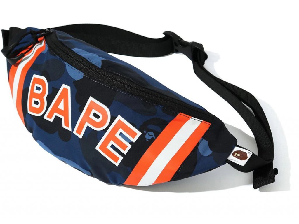 BAPE Color Camo Waist Bag SS20 Navy