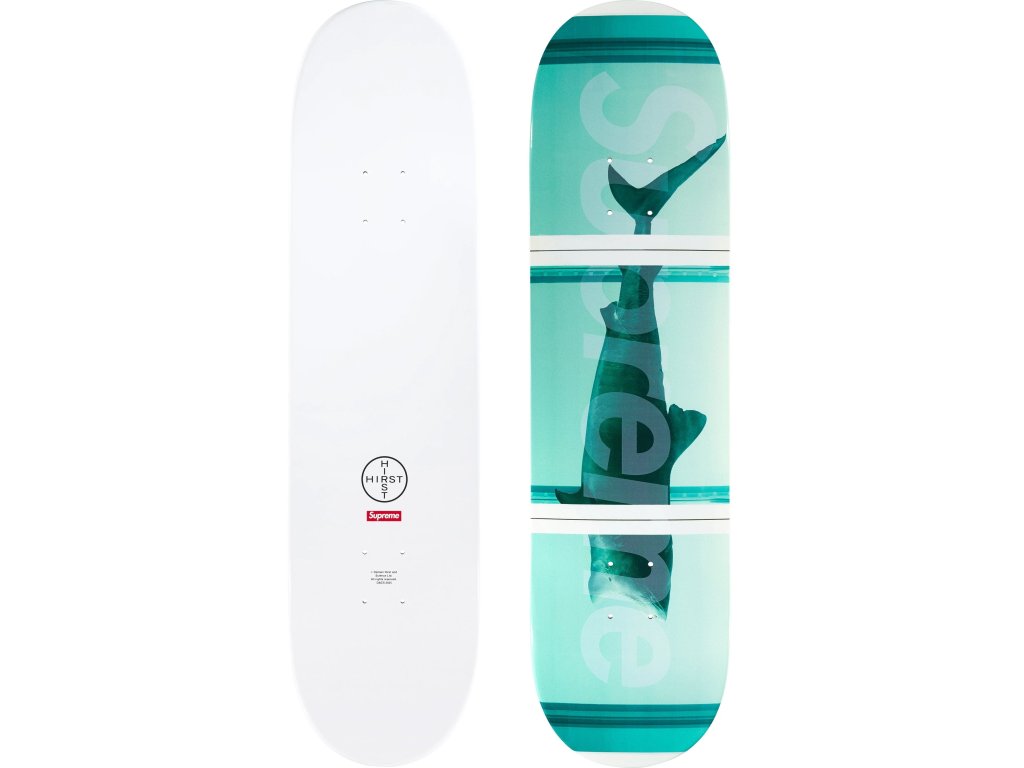 supreme damien hirst shark skateboard multicolor 8 25 x 32 0