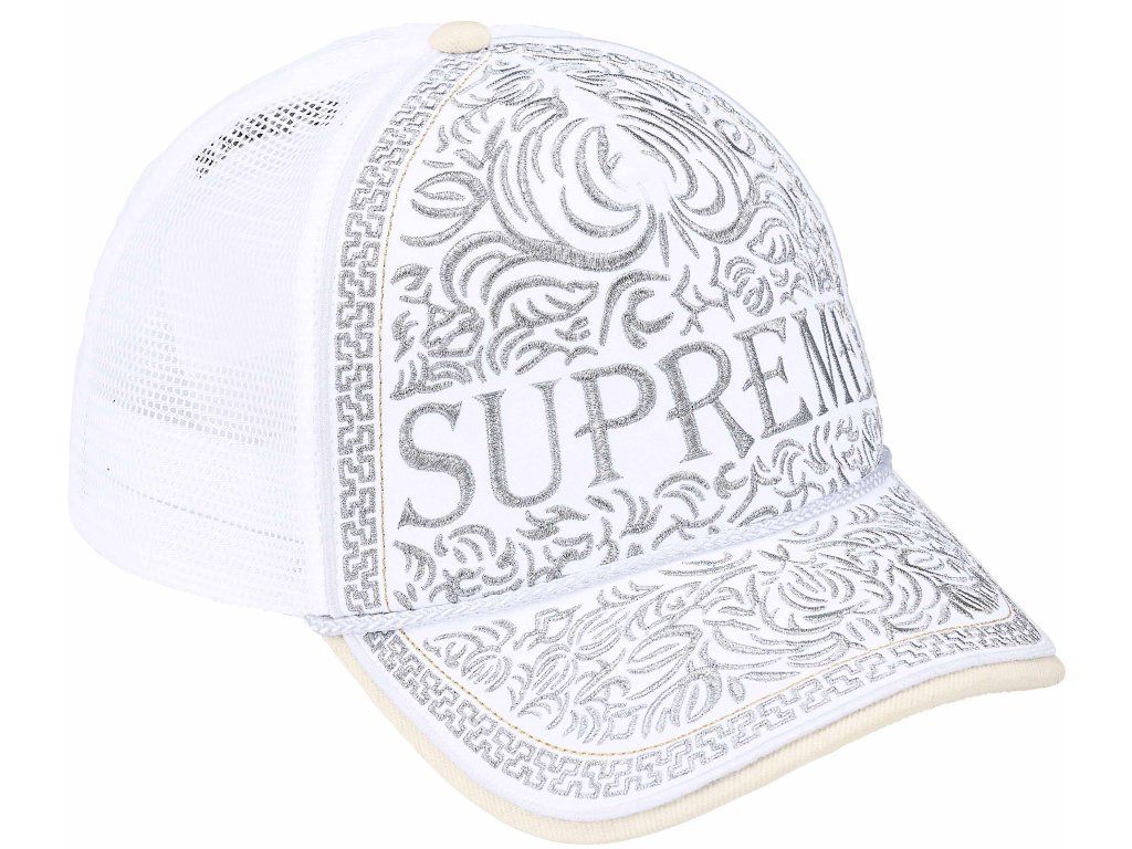 Supreme Vaquero Mesh Back 5-Panel White - Soldout Store