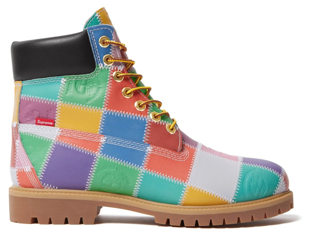 fall winter2025 supreme r timberland r patchwork 6 premium waterproof boot multicolor 5 ad 5