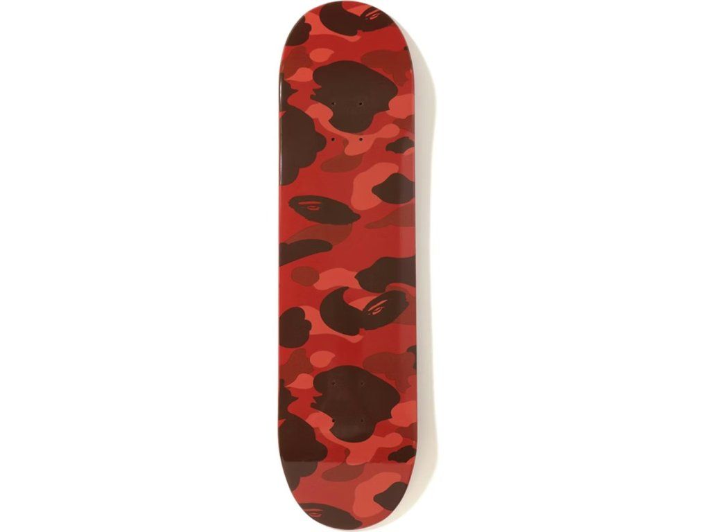 BAPE Color Camo Skateboard Red