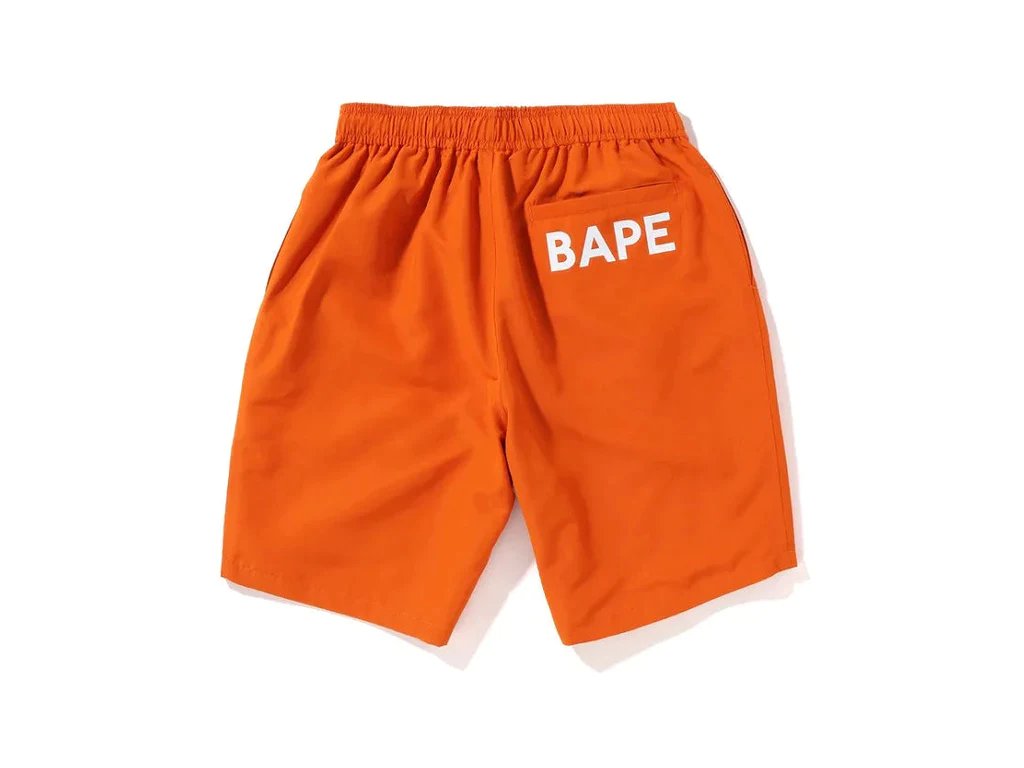 Bape Beach Swim Shorts Orange Soldout Store