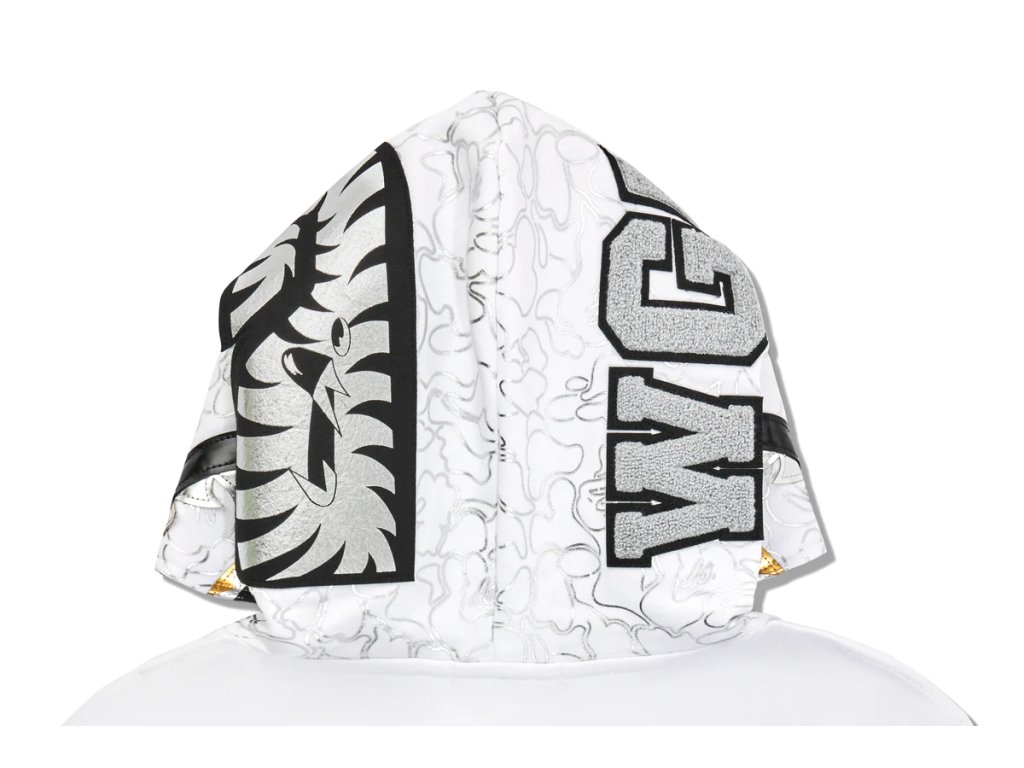 Bape x Hajime Sorayama Shark Full Zip Hoodie White - Soldout