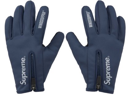 windstopper r zip gloves navy 0