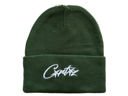 Corteiz Allstarz Folded Beanie Green