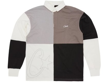 Corteiz Rugby Shirt Greyscale