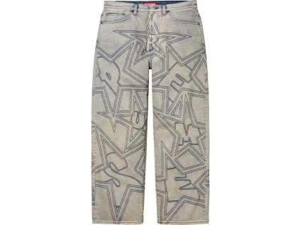 stars topstitch baggy jean dirty 0