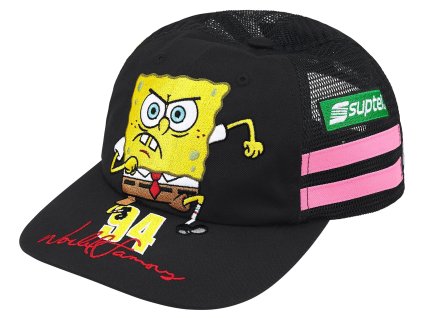 supreme r spongebob squarepants jeff hamilton mesh back 6 panel black 0