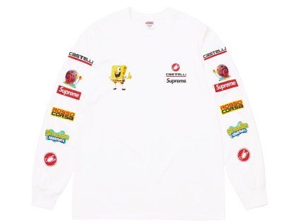 supreme r spongebob squarepants castelli r racing l s tee white 4