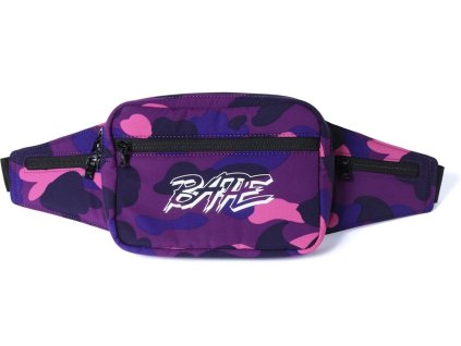 BAPE Color Camo Waist Bag Purple