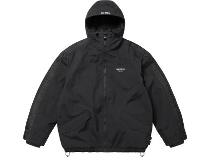 gore tex stripe hooded jacket black 8