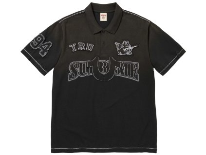 fall winter2025 supreme r true religion r applique polo black 10 ad 10