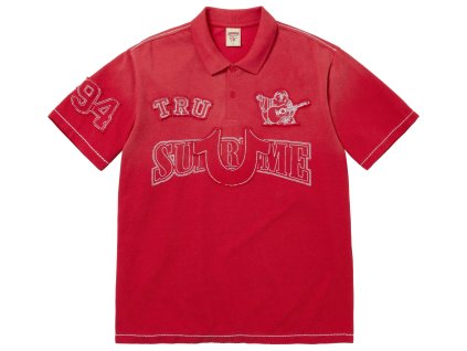 fall winter2025 supreme r true religion r applique polo red 7 ad 7