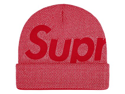 fall winter2025 studded knockout big logo beanie red 5 ad 5