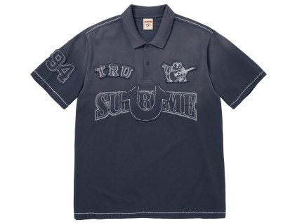 fall winter2025 supreme r true religion r applique polo navy 0 ad 0