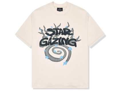 broken planet stargazing vanilla white t shirt front