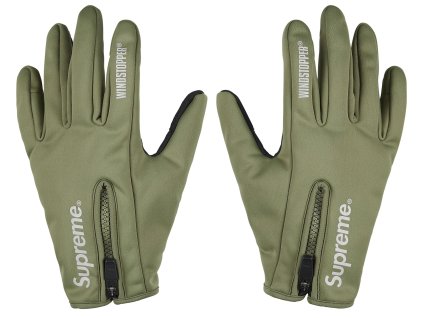 fall winter2025 windstopper r zip gloves olive 0 ad 0