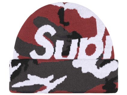 fall winter2025 camo big logo beanie red camo 0 ad USD 0