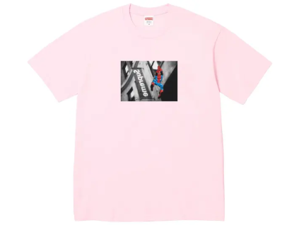 Supreme Spider-Man Tee Light Pink