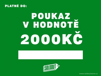 V2 2000Kc poukaz soldout