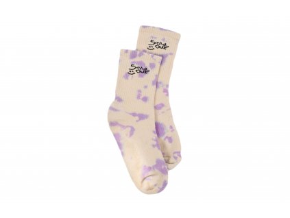 Soldout Smiley Tie-Dye Socks "Lilac Purple"