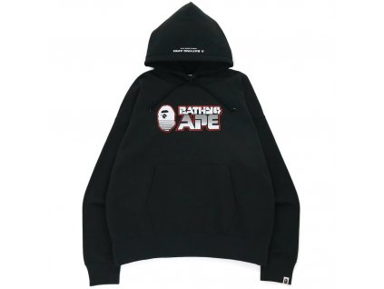 BAPE Bathing Ape Loose Fit Pullover Hoodie Charcoal