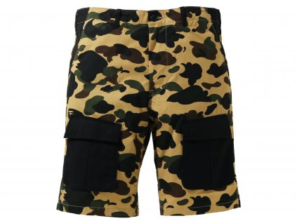 BAPE 1st Camo Multi Pocket Shorts Yellow