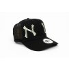 New Era by Adam Wave Custom Yankees Trucker "Bone" Black