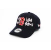 New Era by Adam Wave Custom Red Sox Strapback "Blossom" Navy