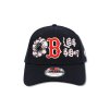 New Era by Adam Wave Custom Red Sox Strapback "Blossom" Navy