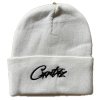 Corteiz Allstarz Folded Beanie White