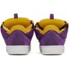 purple and yellow leather curb sneakers (3)