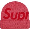 fall winter2025 studded knockout big logo beanie red 5 ad 5