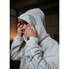 Laverta Rhinestones Full Zip Hoodie White/Black