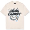 broken planet stargazing vanilla white t shirt front