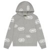 FW25 Island Wreath Zip Hoodie GREY FRONT