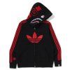BAPExadidasSharkFleeceFullZipHoodieBlack