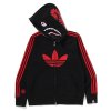 BAPExadidasSharkFleeceFullZipHoodieBlack2