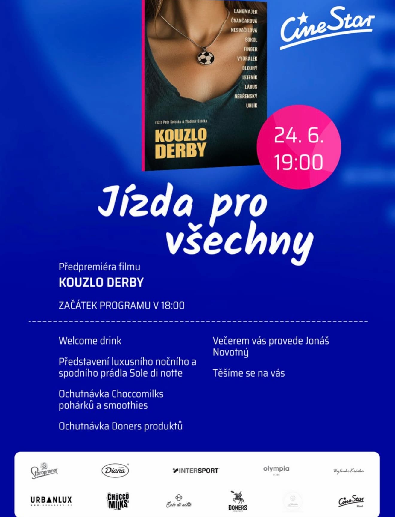 Sole di Notte v Cinestar - na plátně i naživo