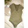 Bodysuit with V-neckline