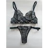 Lace thong with adjustable sizing